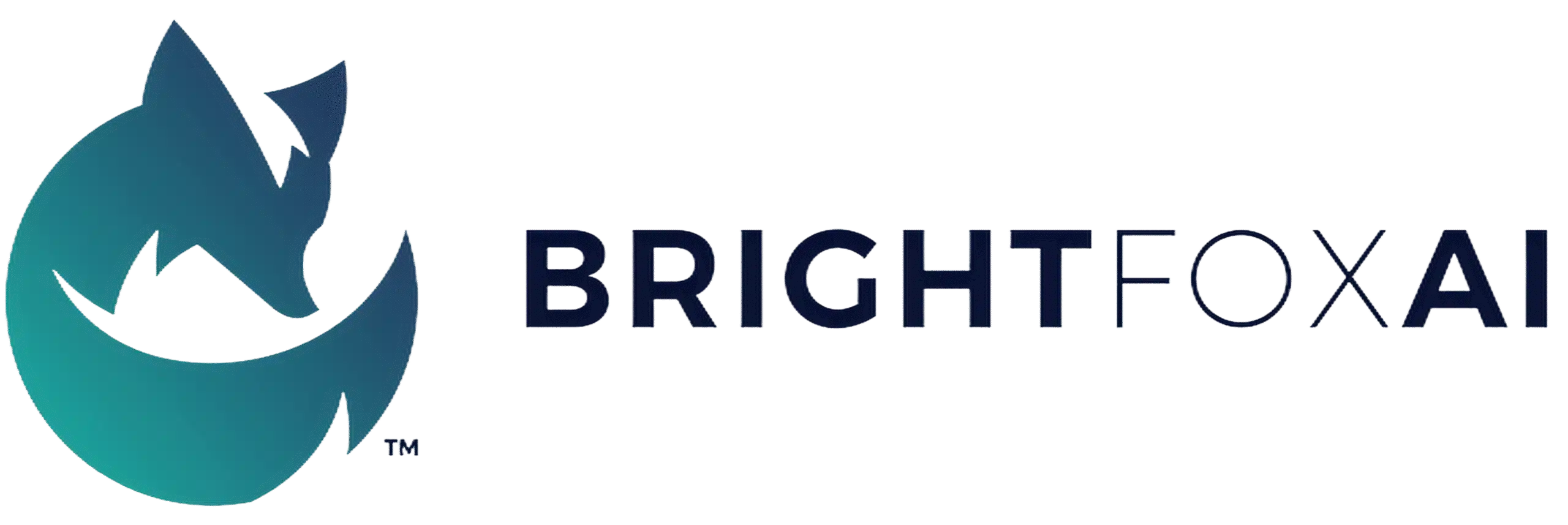 Bright Fox AI company logo and digital employee brand graphic